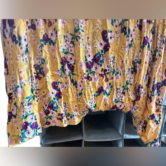 Peach Love California Off shoulder dress with attached long sleeves Size L - Picture 6 of 16